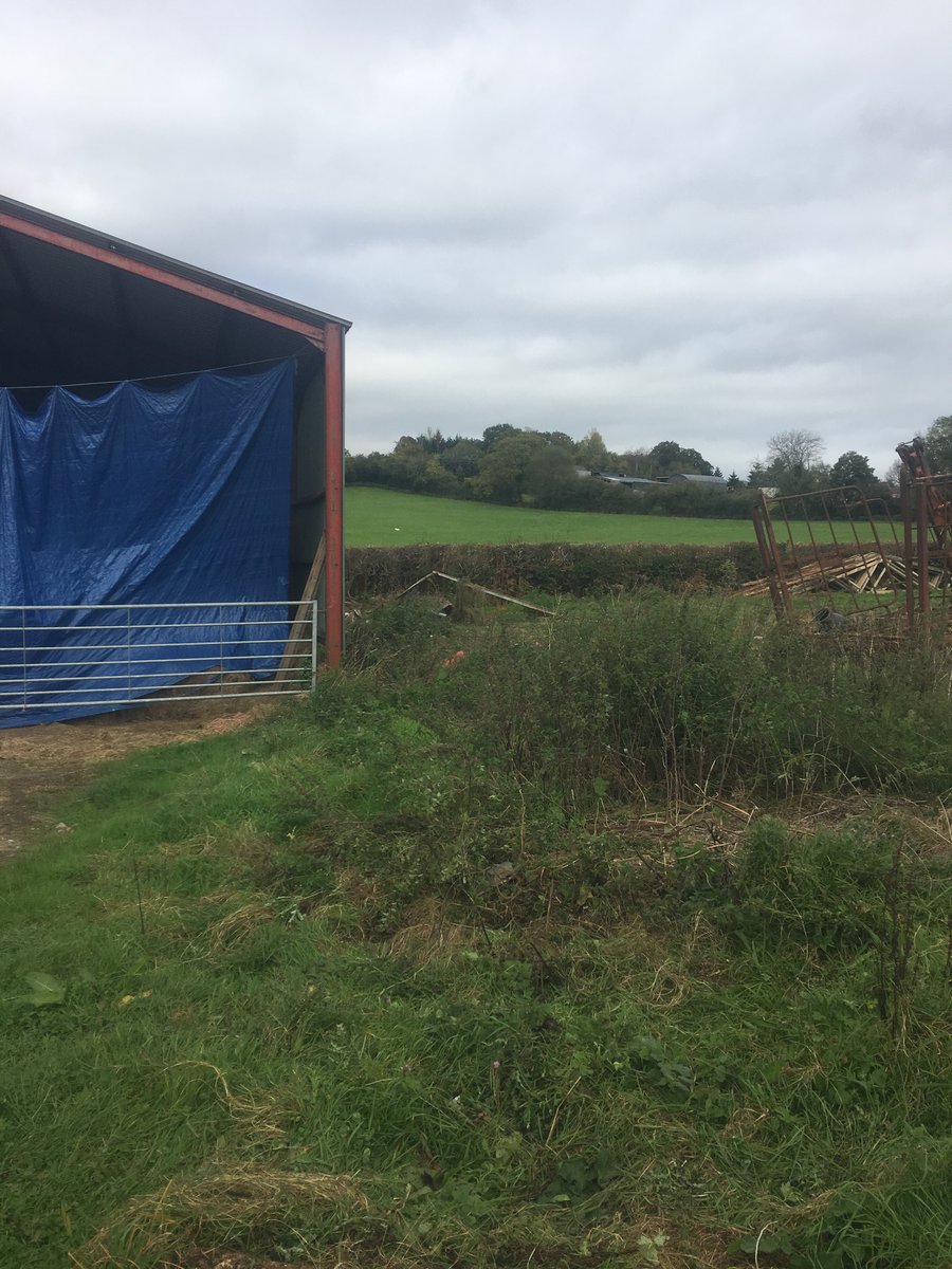 image shows: agricultural lean to barn extension llanfihangel crucorney 