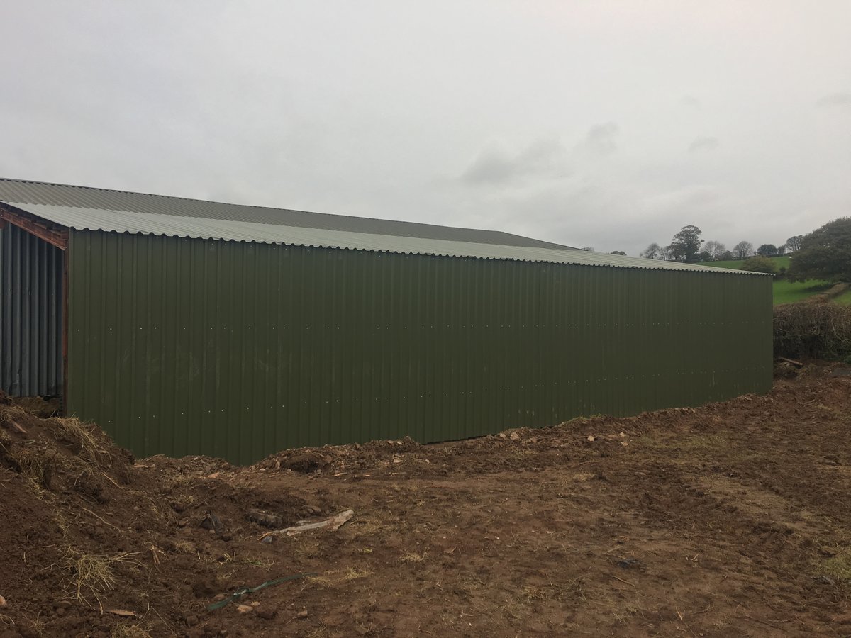 image shows: agricultural lean to barn extension llanfihangel crucorney 