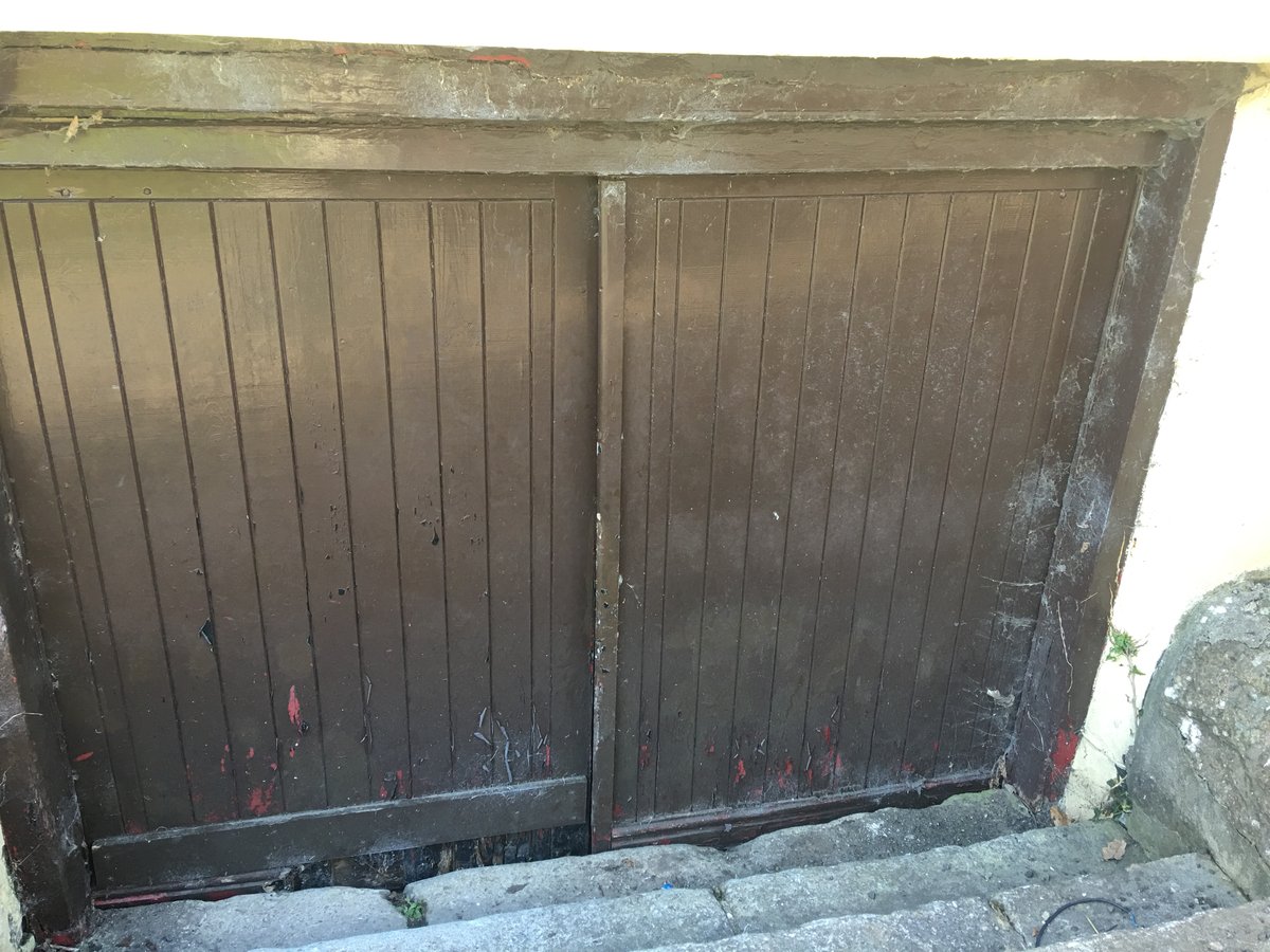 image shows: beer cellar doors llandogo sloop 