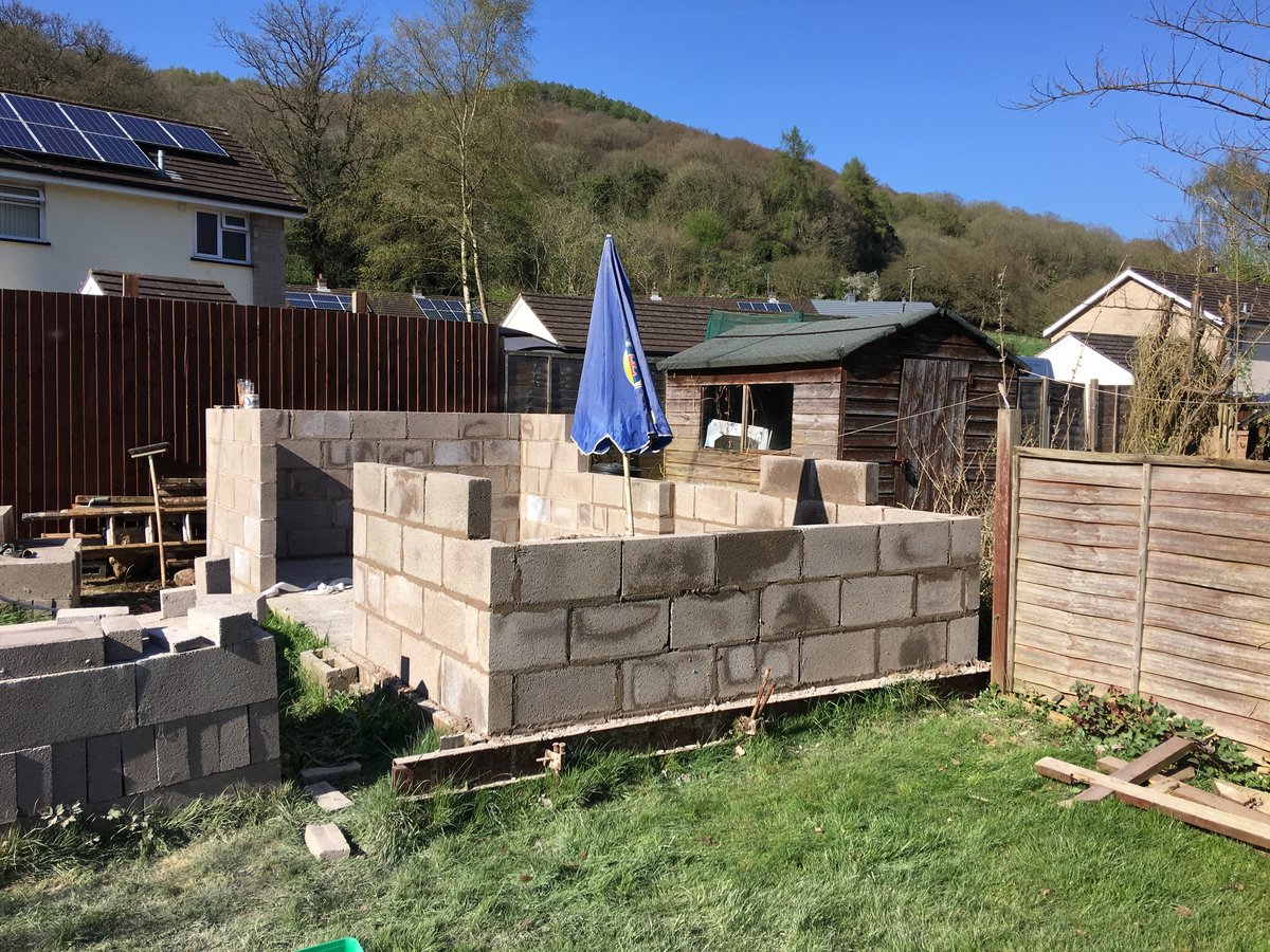 image shows: blockwork shed in llandogo 