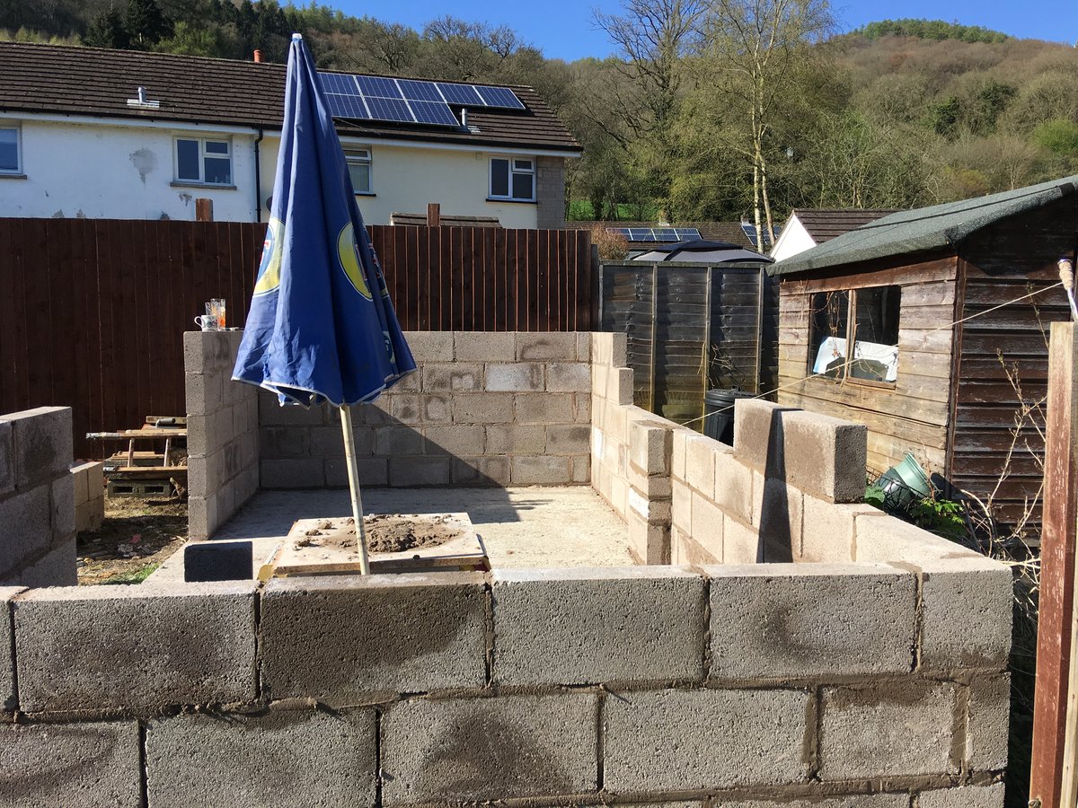 image shows: blockwork shed in llandogo 