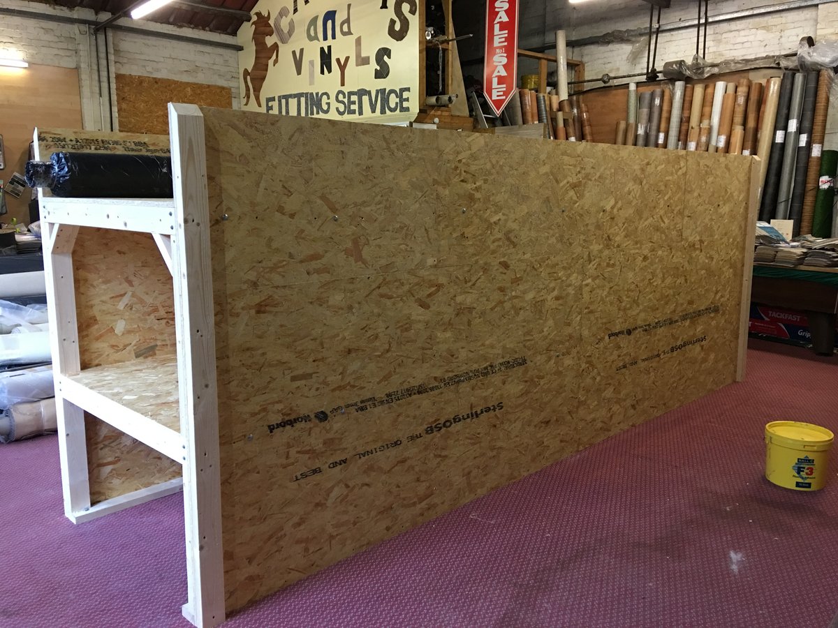 image shows: carpet storage display racking llandogo 