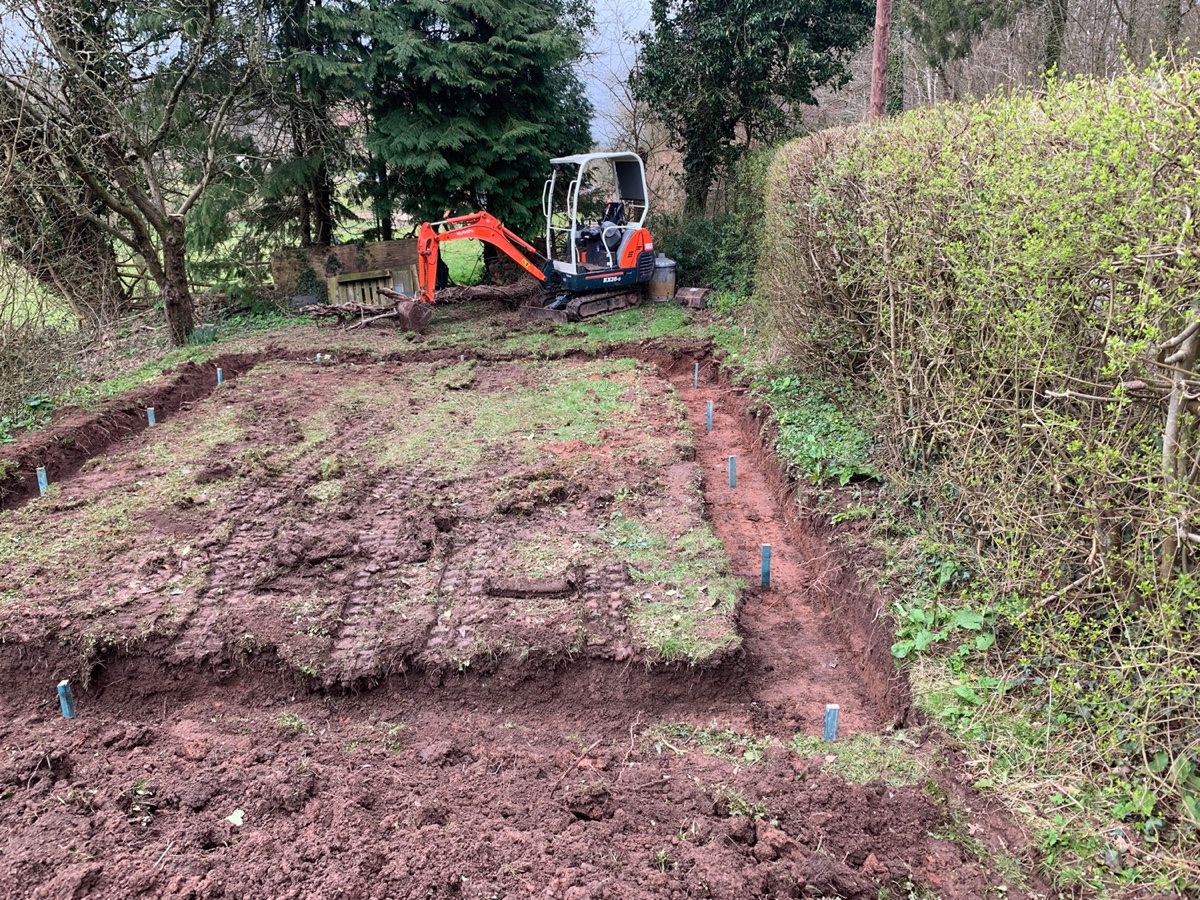 980: Click here for full sized Garage building groundworks image and more information Garage building groundworksImage with link to high resolution version