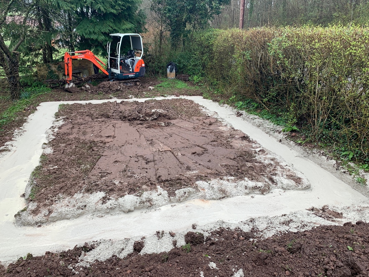 981: Click here for full sized Garage building foundations image and more information Garage building foundationsImage with link to high resolution version