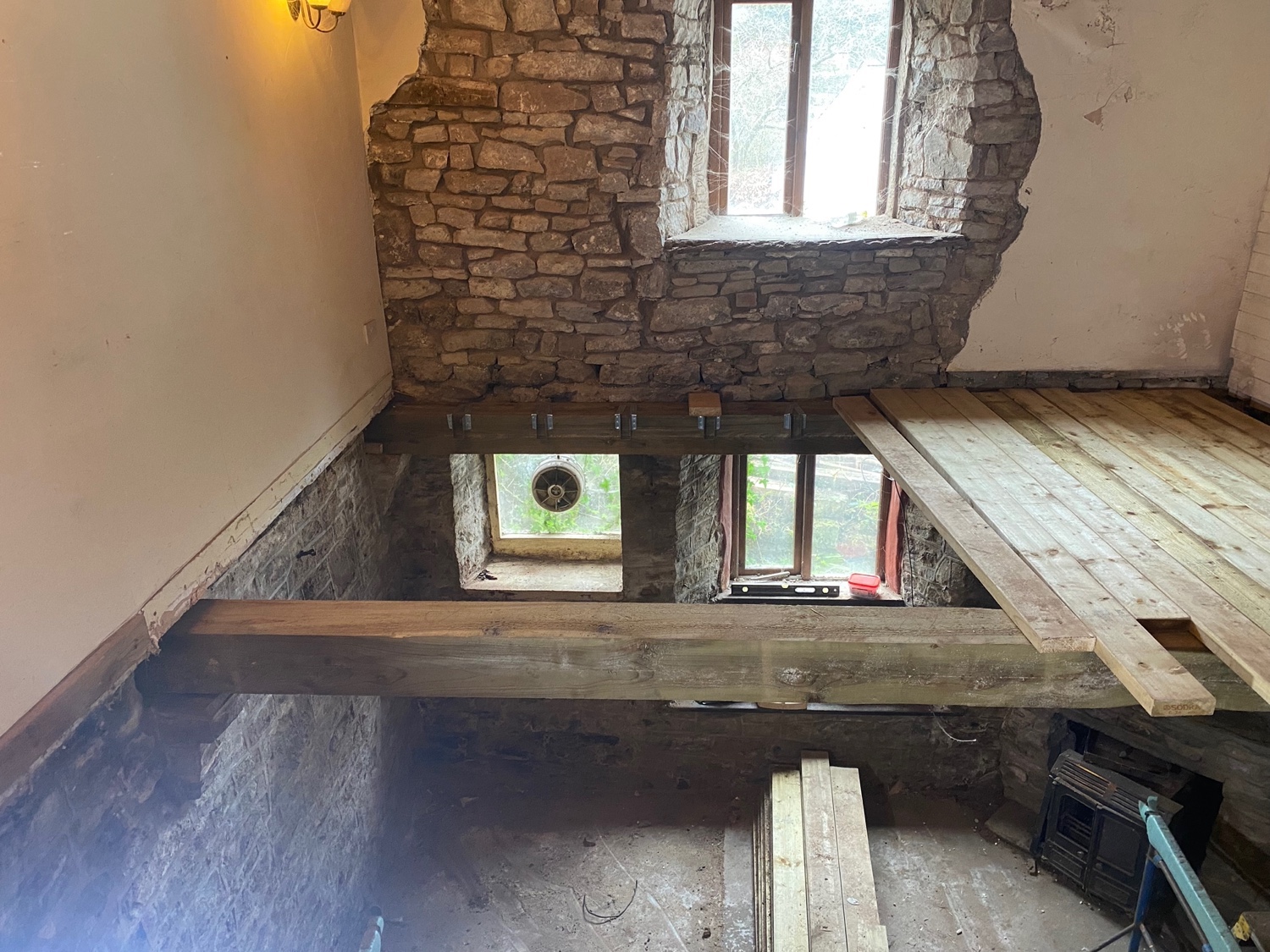 996: Click here for full sized New timber joists image and more information New timber joistsImage with link to high resolution version