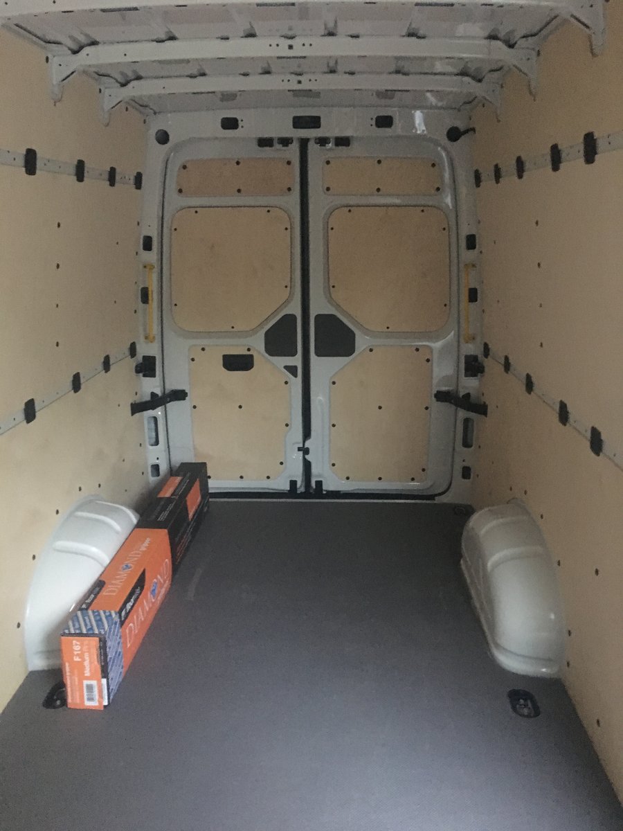 image shows: custom van racking panelling monmouthshire 