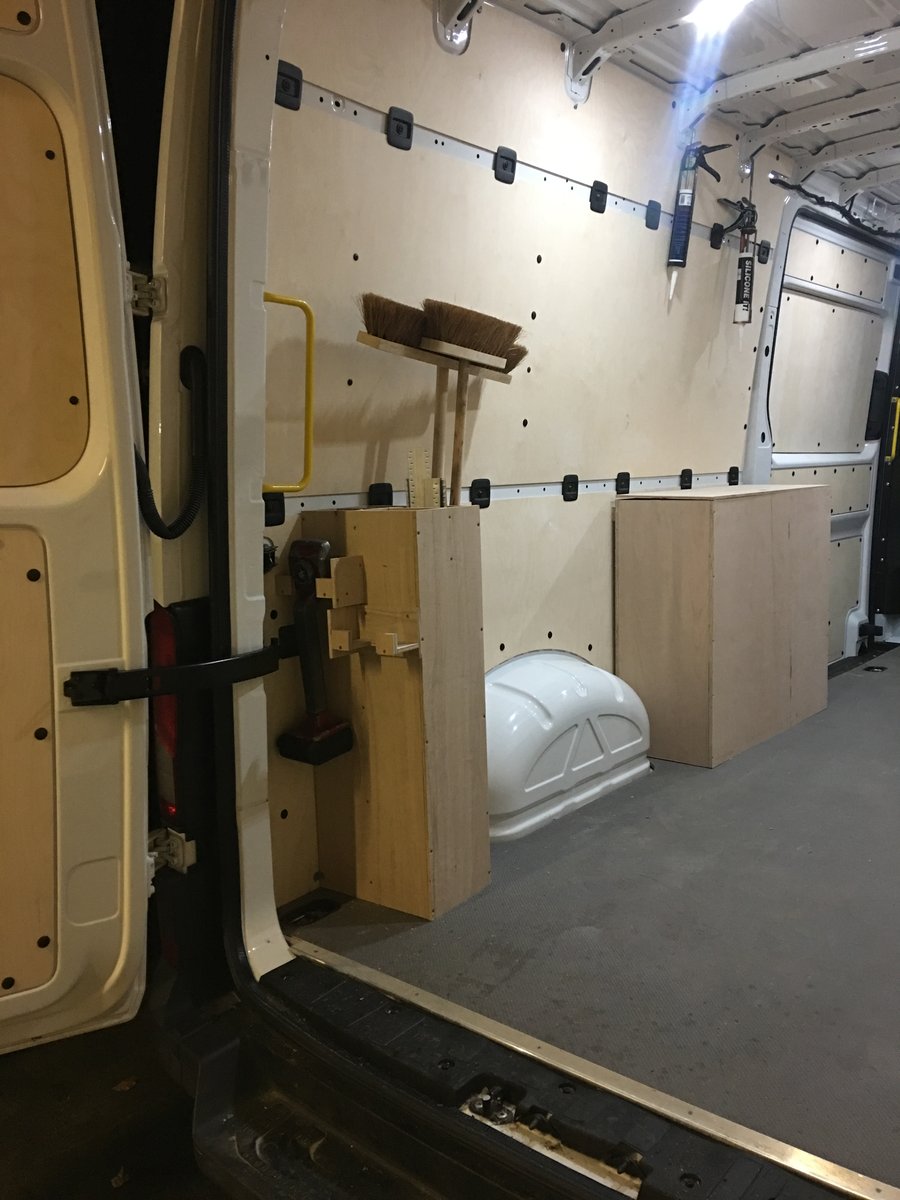 image shows: custom van racking panelling monmouthshire 