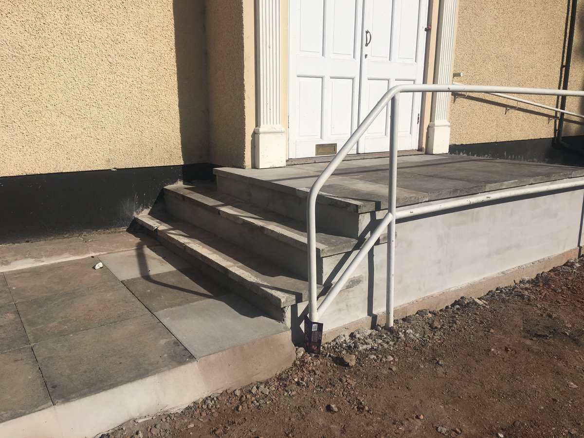 Click here to view the image of disabled access ramp car park masonic hall pontypool at higher resolution. An image of disabled access ramp car park masonic hall pontypool goes here.