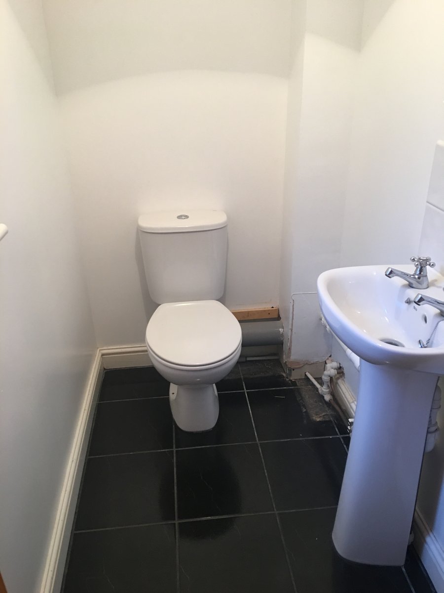 image shows: downstairs cloakroom makeover mork 