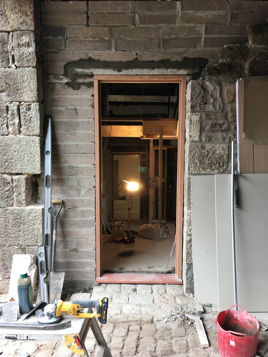 image shows: external doorway doorframe and door st briavels commonn 