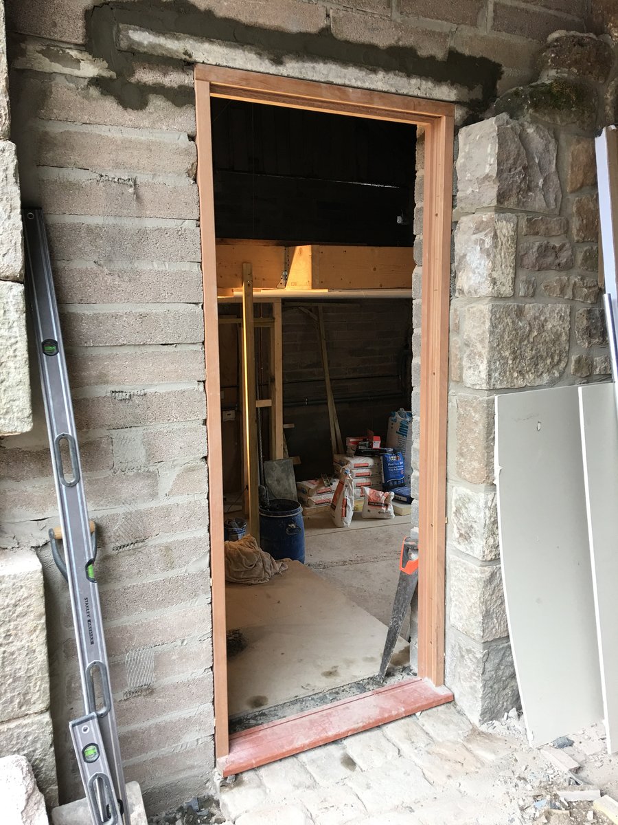 image shows: external doorway doorframe and door st briavels commonn 