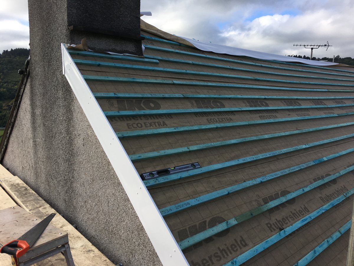 image shows: farmhouse slate roof replacement cwmyoy 