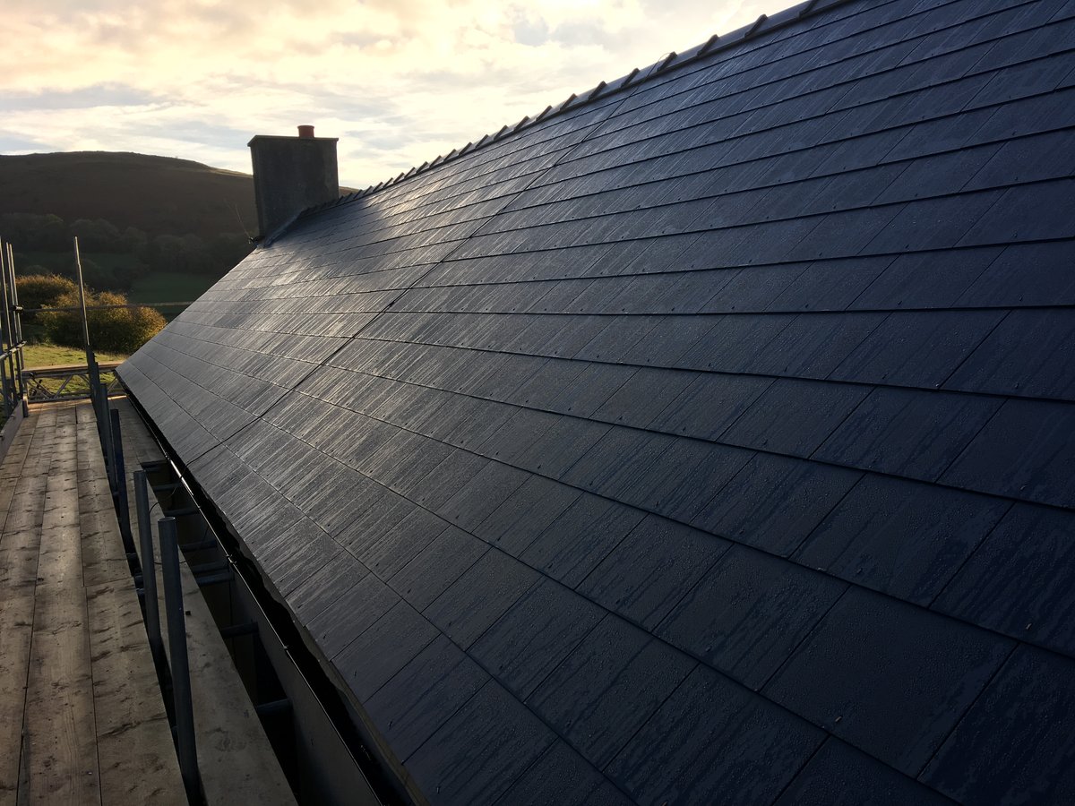 image shows: farmhouse slate roof replacement cwmyoy 