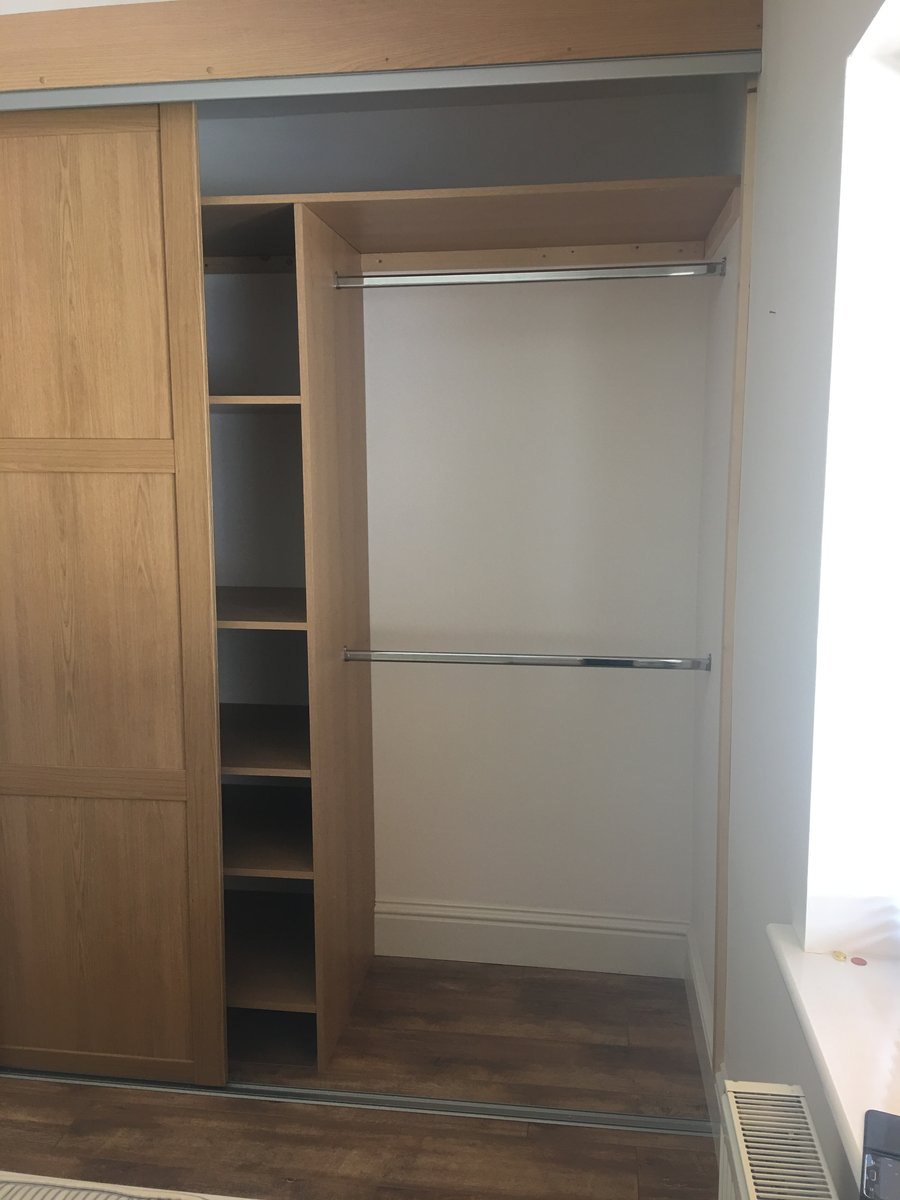 Image of fitted wardrobes before after monmouth 