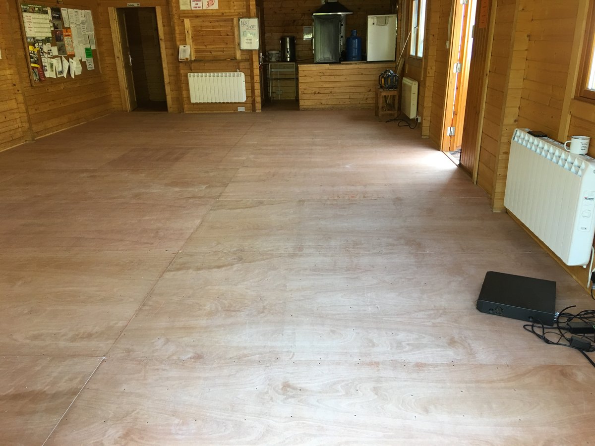 Image of floor ply lining mork clay pigeon shoot 