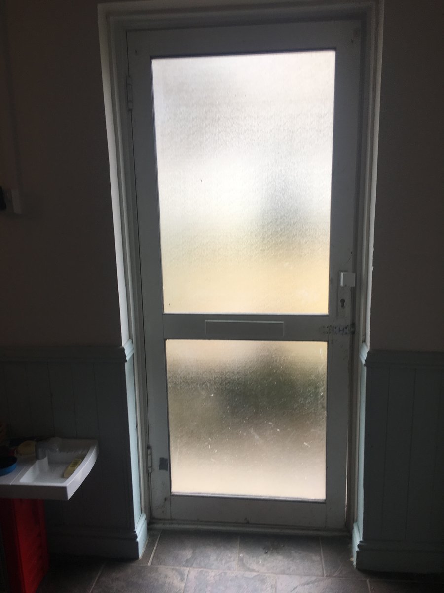 image shows: fully glazed to half glass front door tintern 