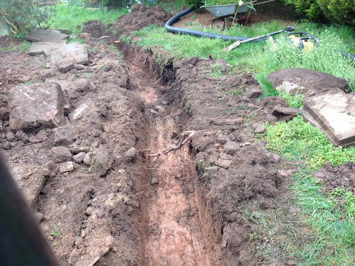 image shows: groundworks woodshed cleddon 