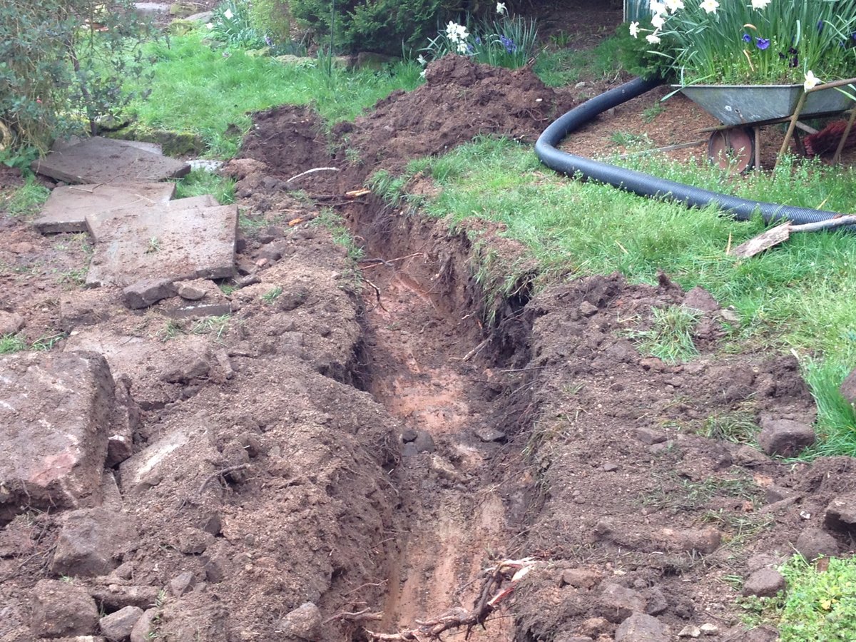 image shows: groundworks woodshed cleddon 