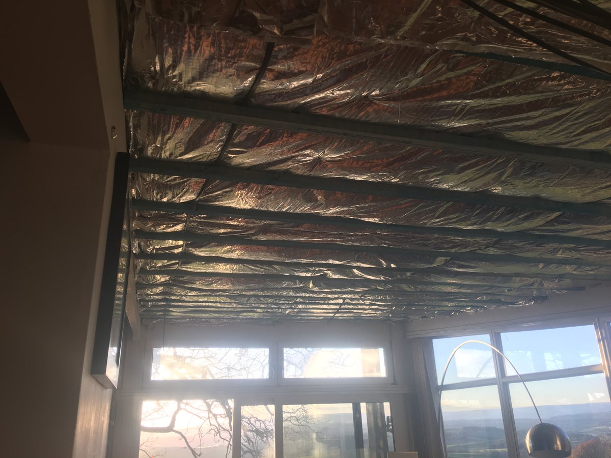 image shows: insulated ceiling for living room llanishen 