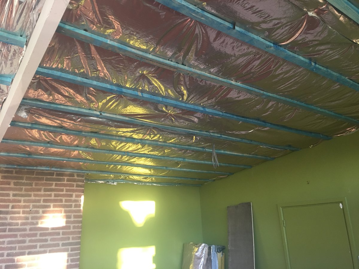 image shows: insulated ceiling for living room llanishen 