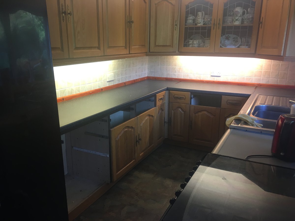 image shows: kitchen makeover cleddon 