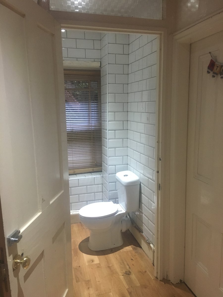 image shows: landing toilet refurbishment tintern 