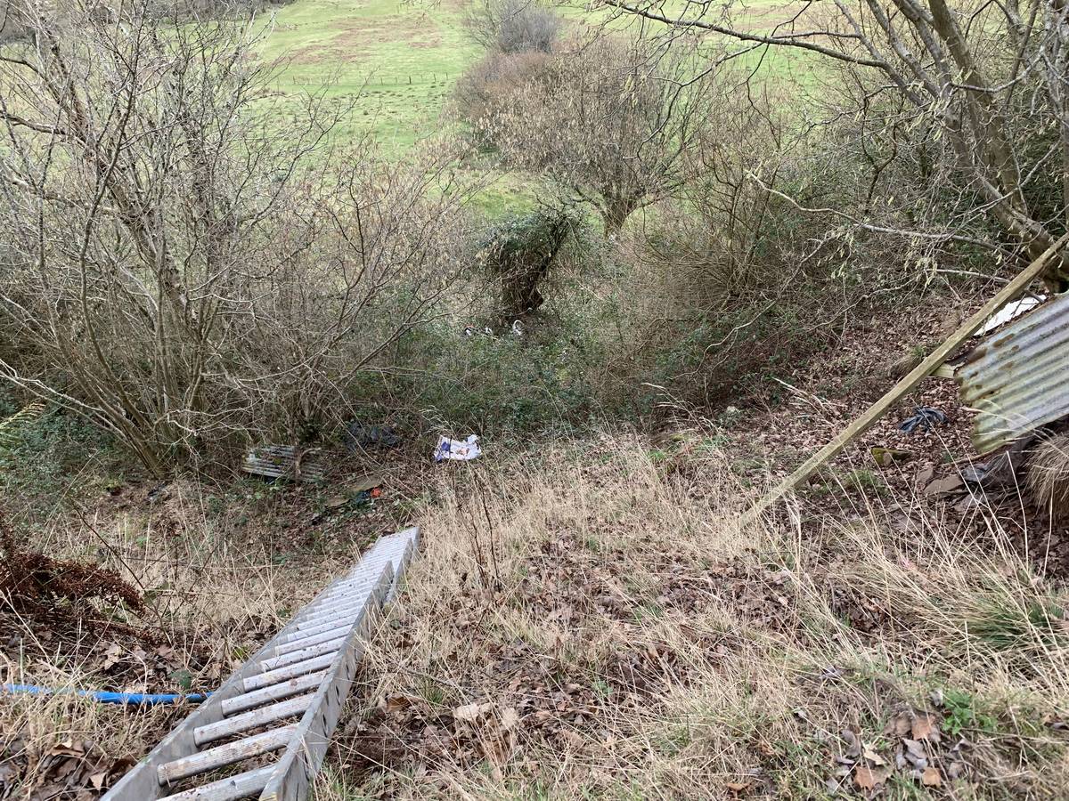 Image of landslide road damage repair abergavenny 003 <h2>2019-11-16 - Landslips can be a real problem at this time of year</h2>
