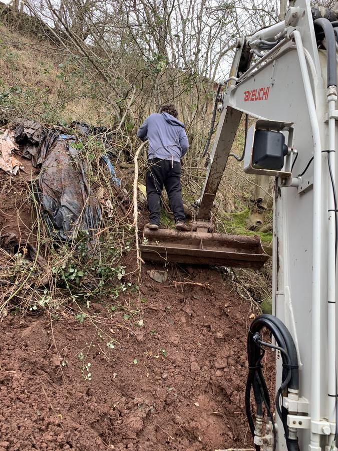 Image of landslide road damage repair abergavenny 005 <h2>2019-11-16 - Landslips can be a real problem at this time of year</h2>
