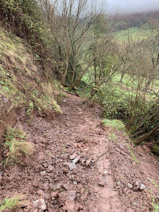 Image of landslide road damage repair abergavenny 021 <h2>2019-11-16 - Landslips can be a real problem at this time of year</h2>