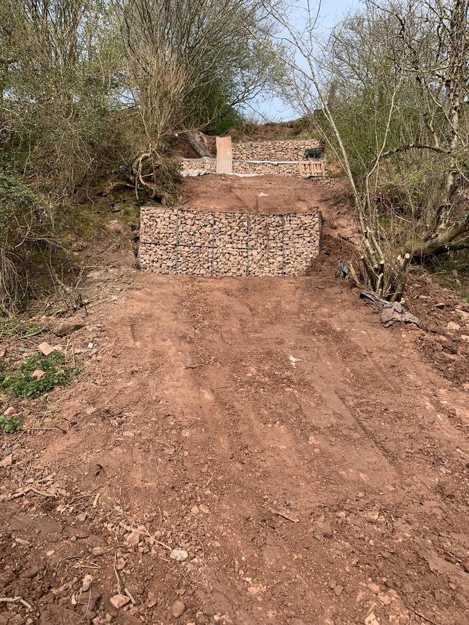 Image of landslide road damage repair abergavenny 034 2019-11-16 - Landslips can be a real problem at this time of year
