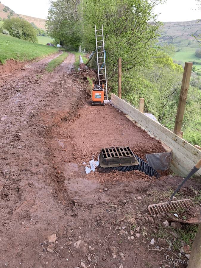 Image of landslide road damage repair abergavenny 036 <h2>2019-11-16 - Landslips can be a real problem at this time of year</h2>