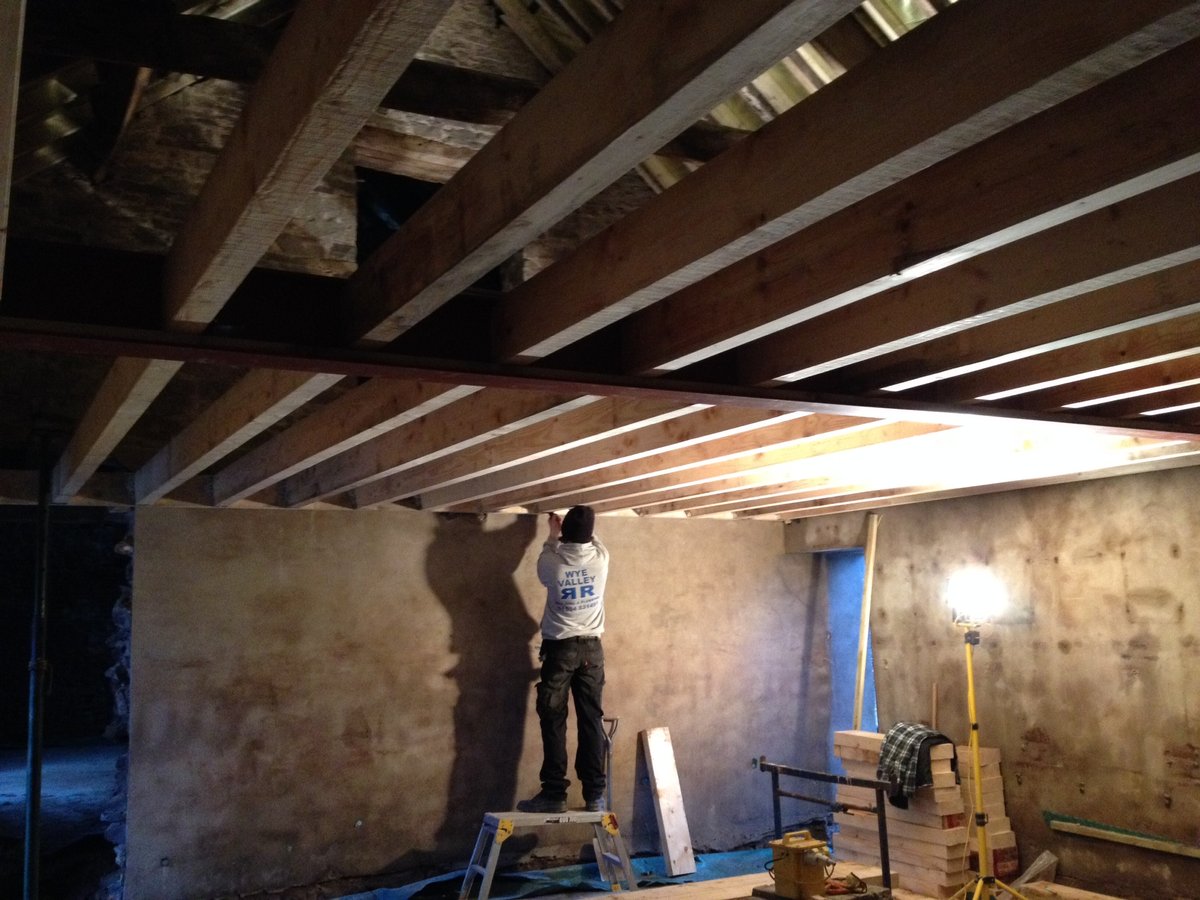 image shows: Looking back at a barn conversion in Llanishen