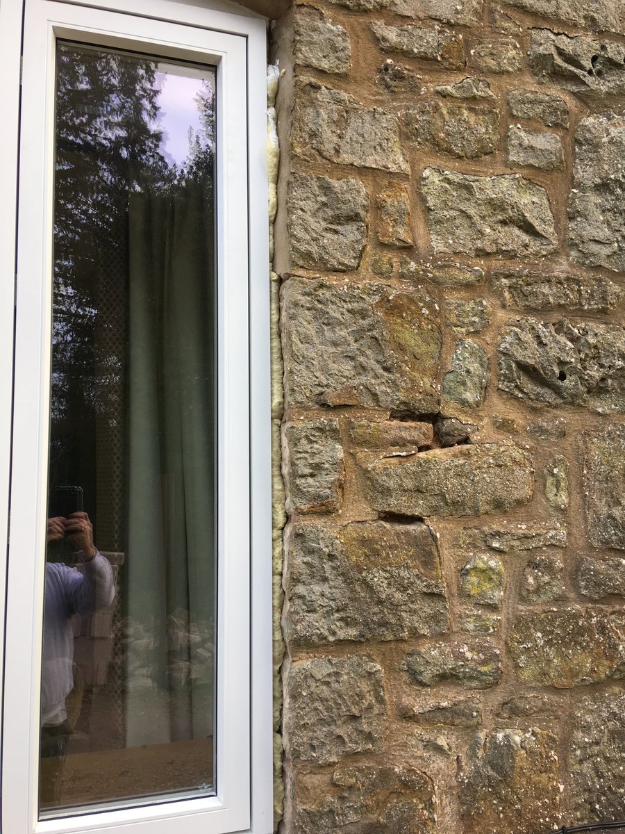 image shows: making good window reveals inside and out st briavels common 