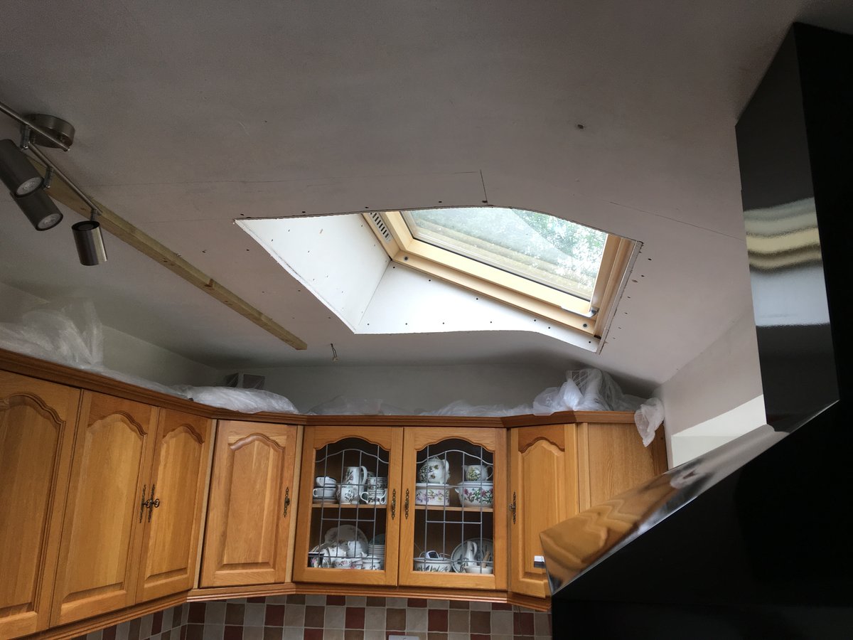 image shows: new roofing felt and battens velux window cleddon 