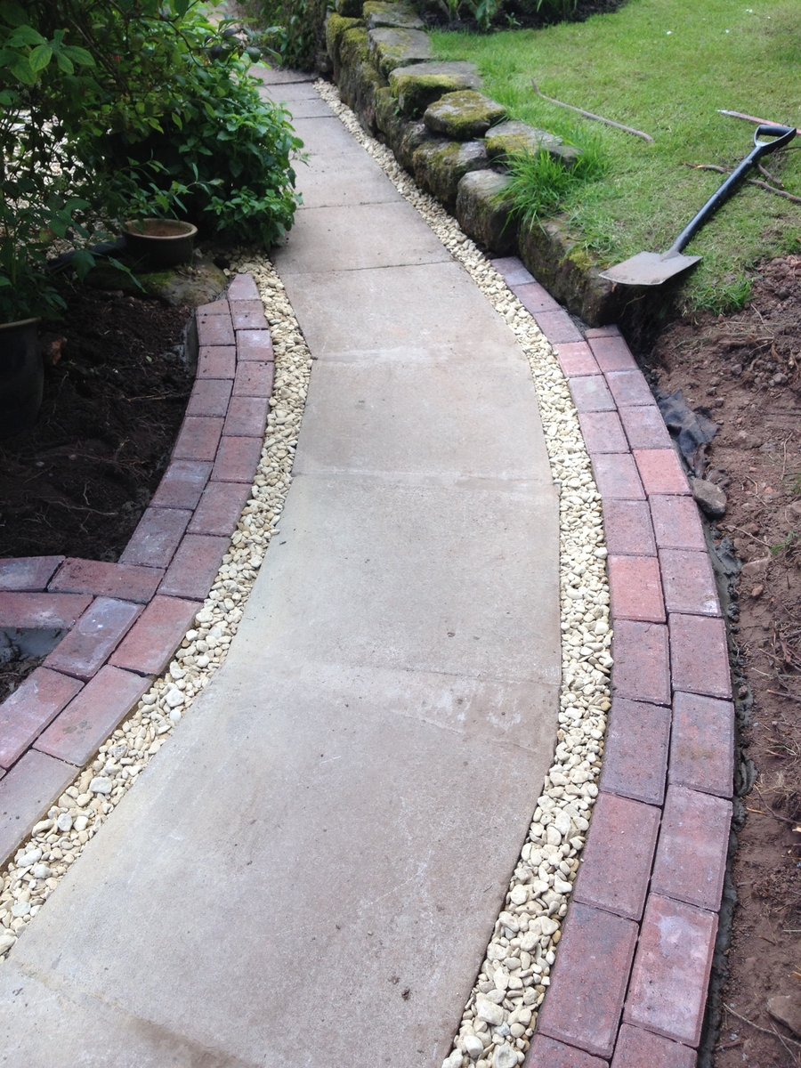 Image of path driveway patio parking space cleddon 