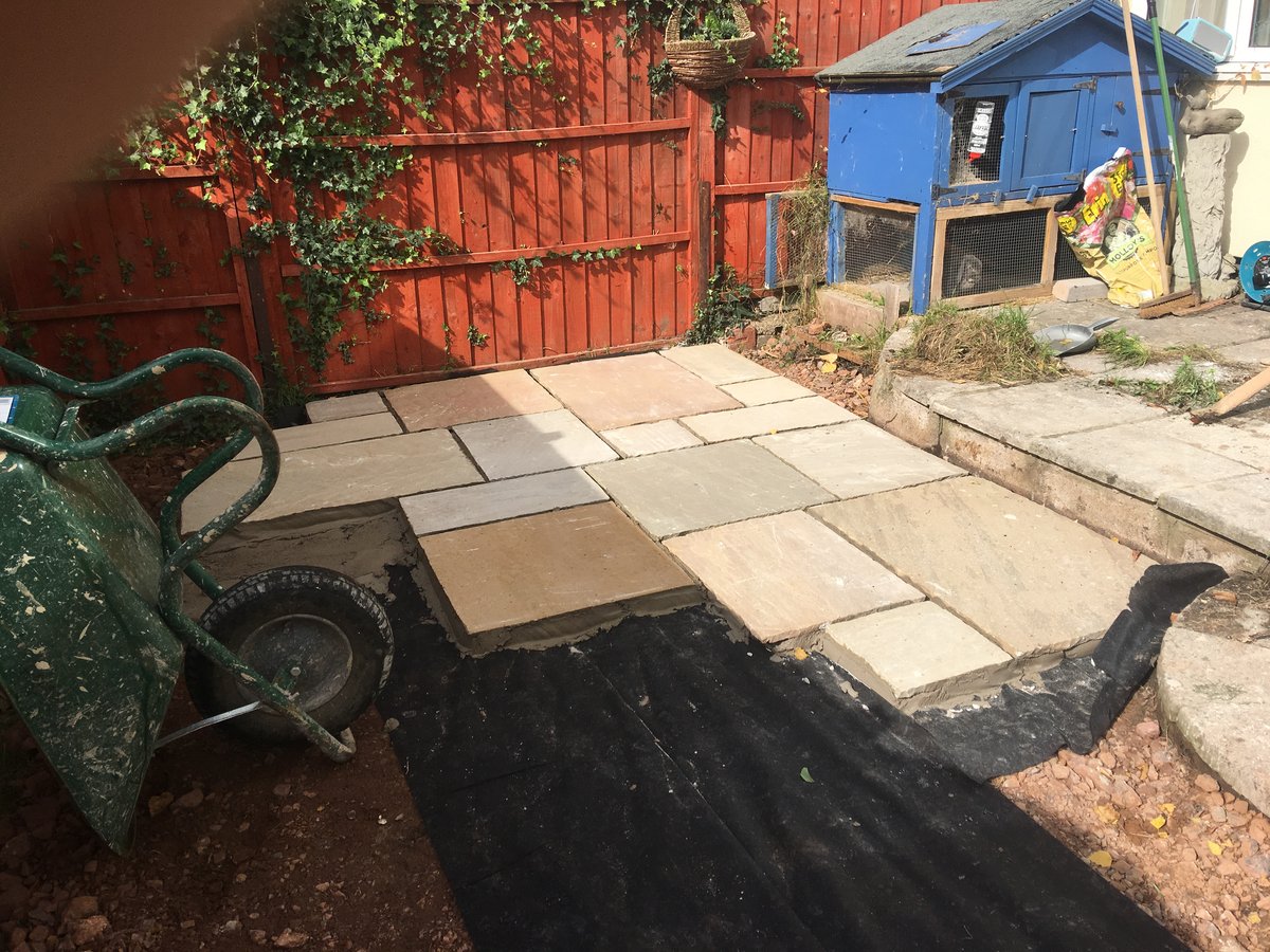 image shows: patio indian sandstone monmouth 