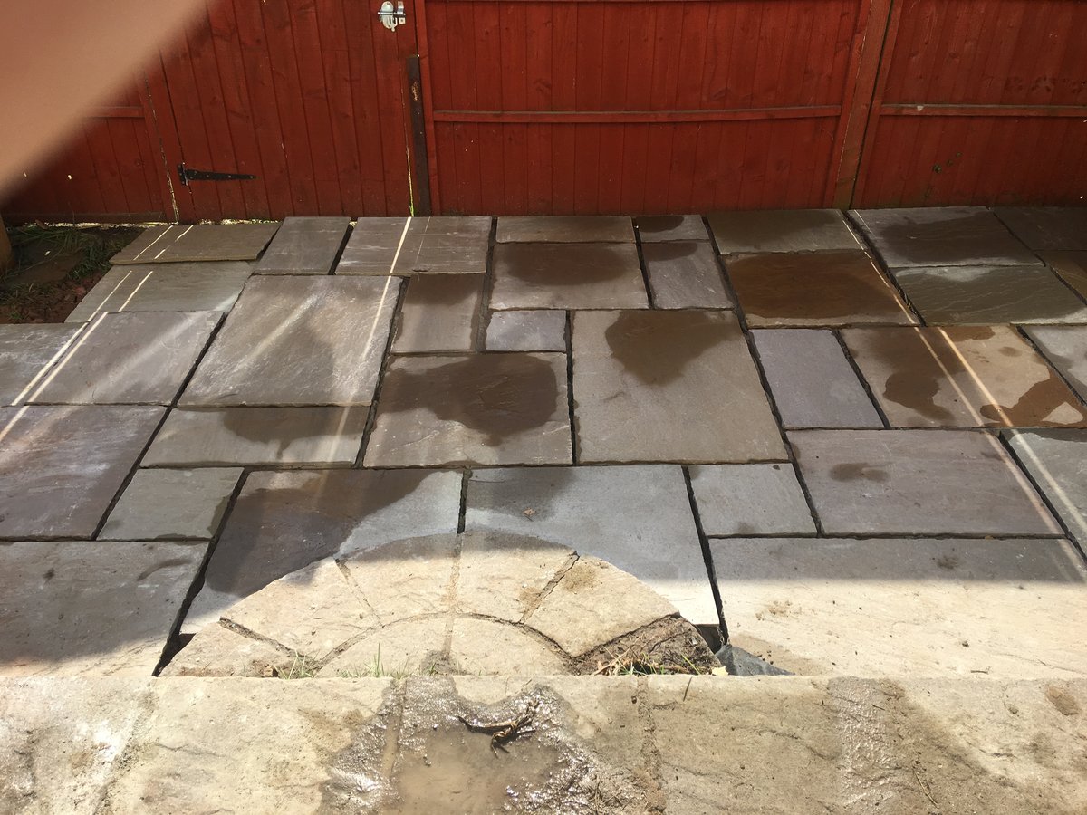 image shows: patio indian sandstone monmouth 