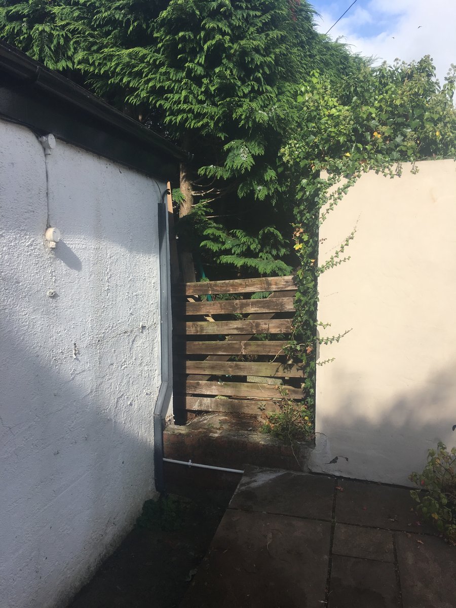 image shows: rear garden gate replacement abergavenny 