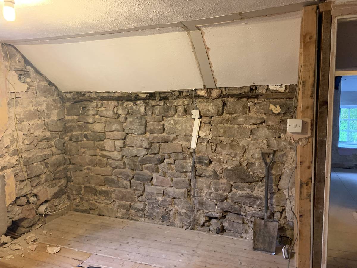 image shows: Renovation of stone cottage in Catbrook