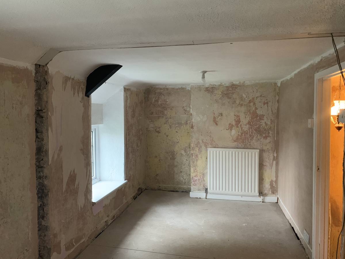 image shows: Renovation of stone cottage in Catbrook