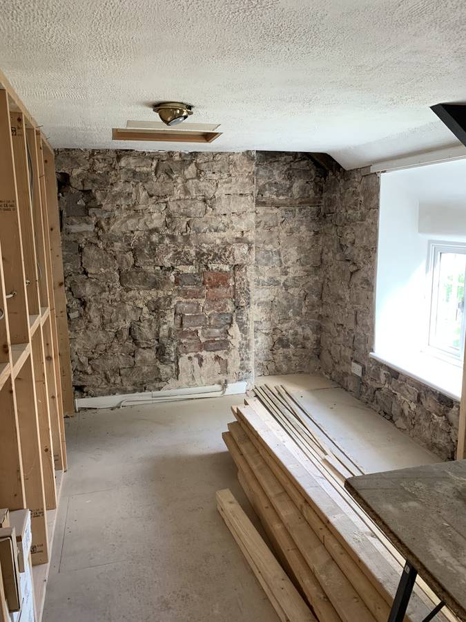 image shows: Renovation of stone cottage in Catbrook