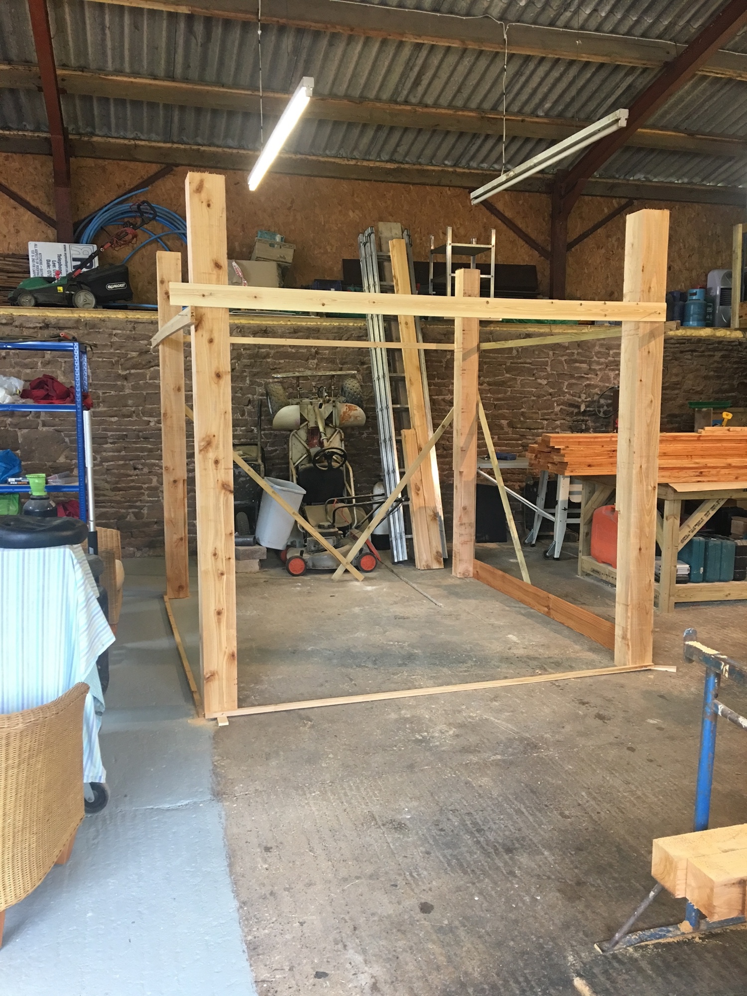 Timber garden seating constructionImage with link to high resolution version