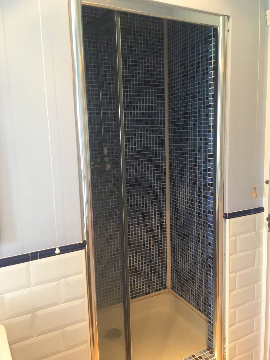 image shows: upvc cladding shower cubicle abergavenny 