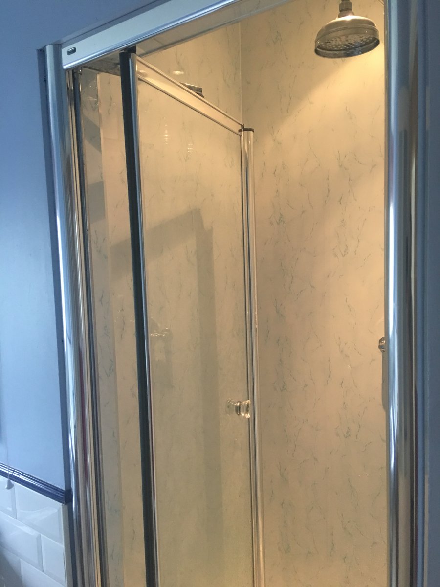 image shows: upvc cladding shower cubicle abergavenny 