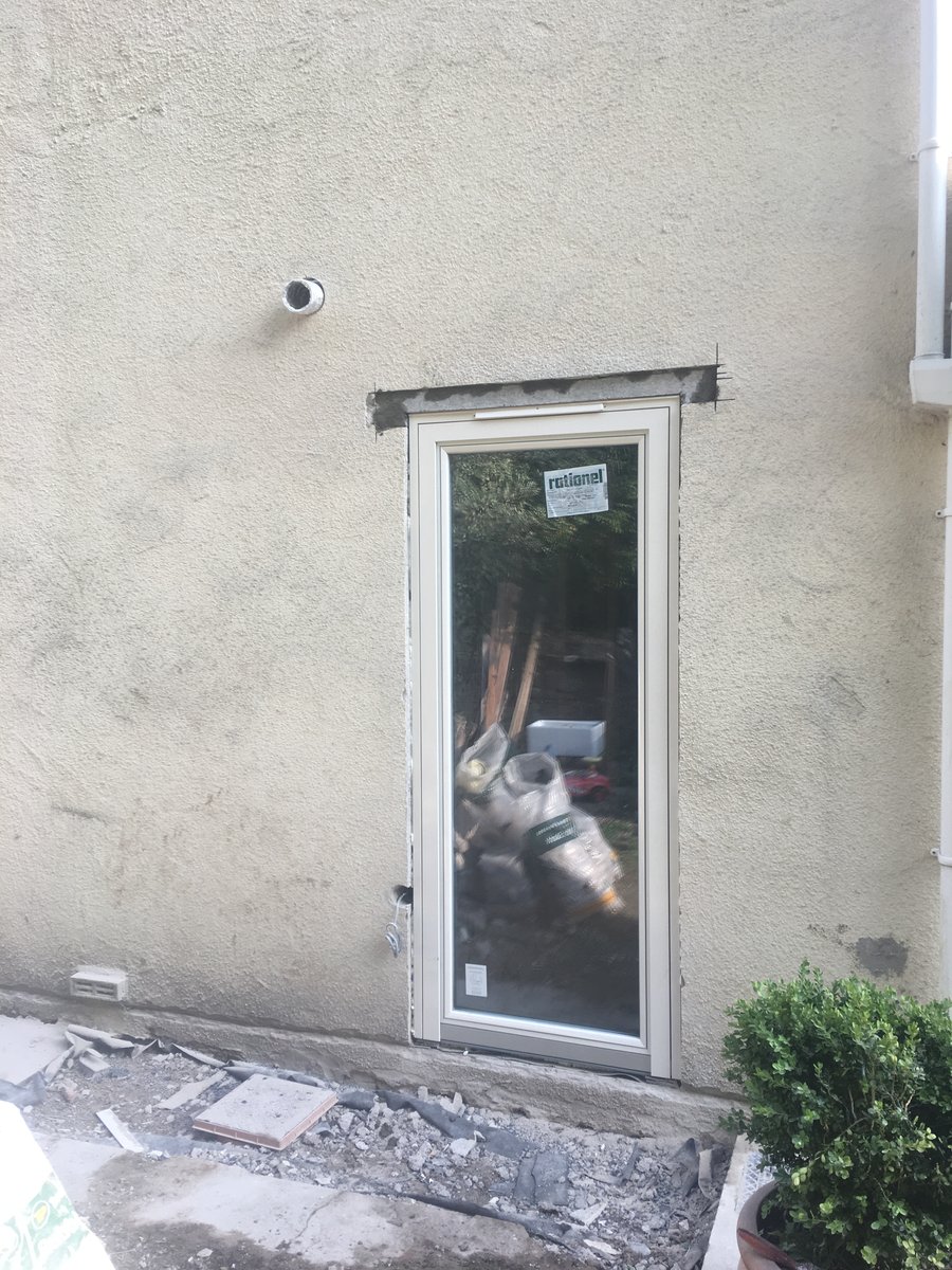 Image of window to door conversion brockweir 