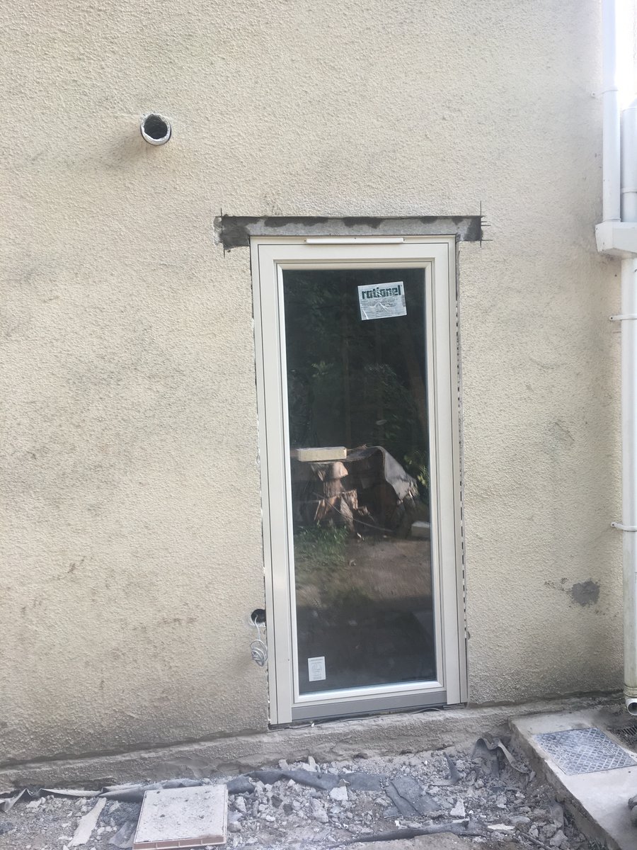 Image of window to door conversion brockweir 